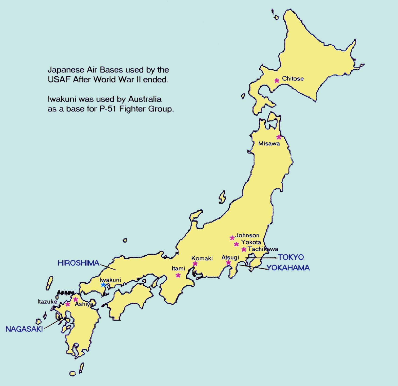 japanese air bases used by the